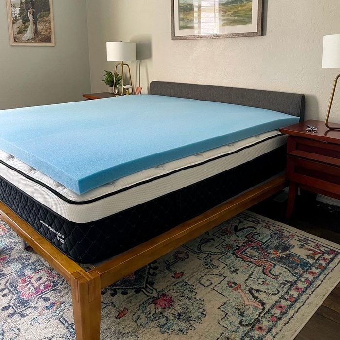 Amazon Basics Cooling Gel Infused Memory Foam Mattress Topper